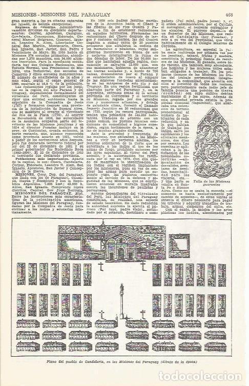Sammelleidenschaft Andere Papierartikel: LAMINA 51701: Plano de Candelaria, Paraguay - VVAA