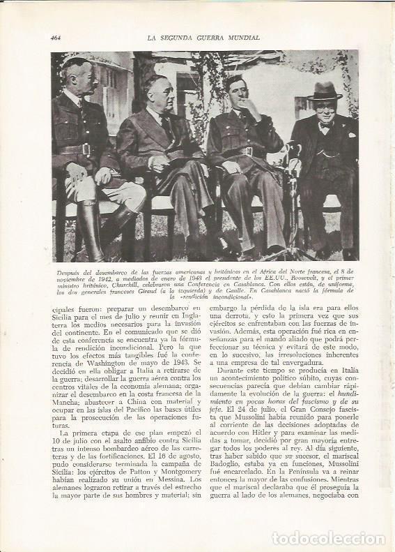 Otros art&iacute;culos de coleccionismo en papel: LAMINA 26224: Roosevelt, Churchill, de Gaulle y Giraud en Casablanca en 1943 - VVAA