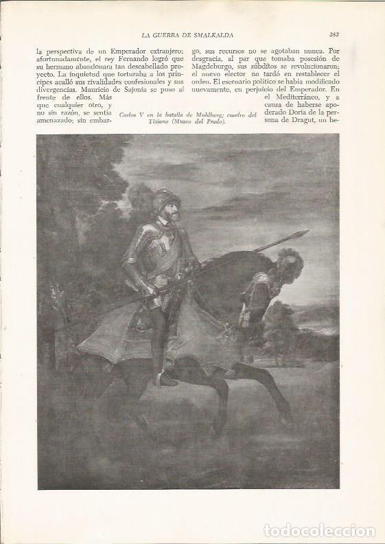 Sammelleidenschaft Andere Papierartikel: LAMINA 25992: Carlos V en la batalla de Muhlberg, por Tiziano - VVAA