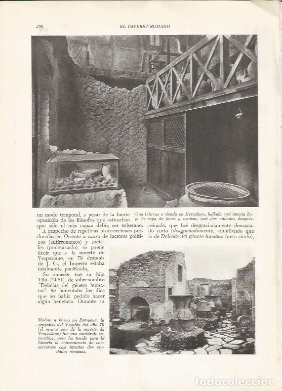 Otros art&iacute;culos de coleccionismo en papel: LAMINA HISTORIA 26257: Molinoy horno de Pompeya - VVAA