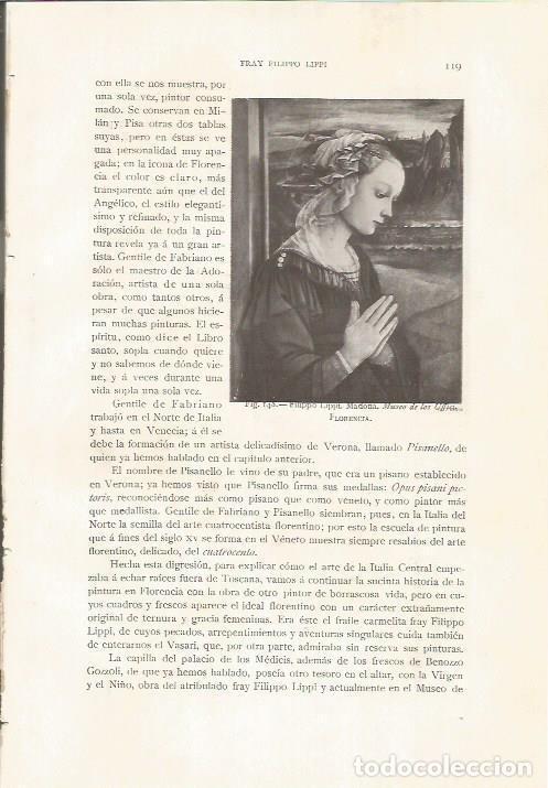 Otros art&iacute;culos de coleccionismo en papel: LAMINA 26785: Madona, por Filippo Lippi - J. Pijoan