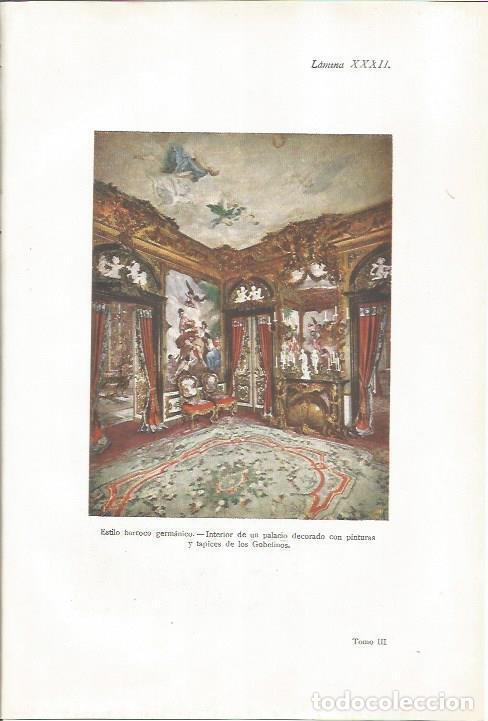 Otros art&iacute;culos de coleccionismo en papel: LAMINA 26946: Interior de un palacio barroco germano - J. Pijoan