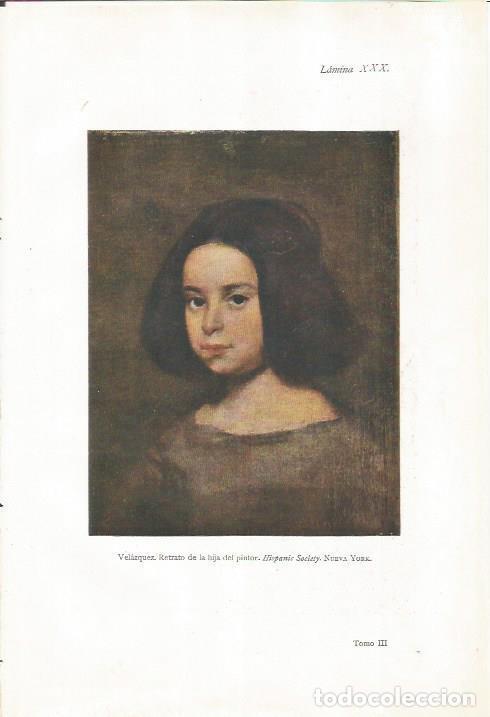 Otros art&iacute;culos de coleccionismo en papel: LAMINA 26936: Retrato de la hija del pintor, por Velazquez - J. Pijoan