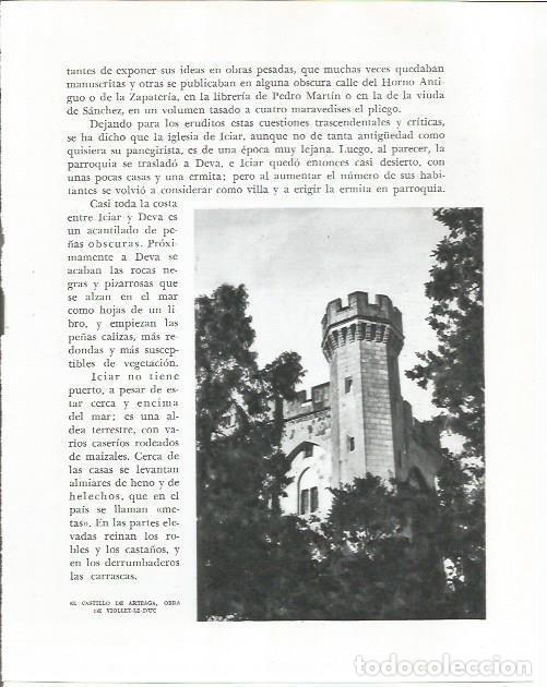 Otros art&iacute;culos de coleccionismo en papel: LAMINA 26569: Castillo de Arteaga - Pio Baroja