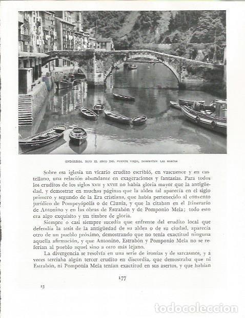Otros art&iacute;culos de coleccionismo en papel: LAMINA 26564: Vista de Ondarroa - Pio Baroja