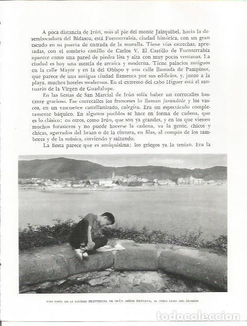 Otros art&iacute;culos de coleccionismo en papel: LAMINA 26596: Vista de Irun - Pio Baroja