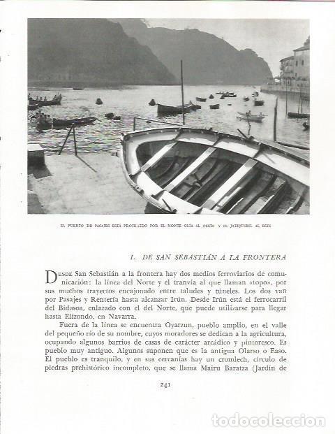 Otros art&iacute;culos de coleccionismo en papel: LAMINA 26594: Puerto de Pasajes de San Juan - Pio Baroja