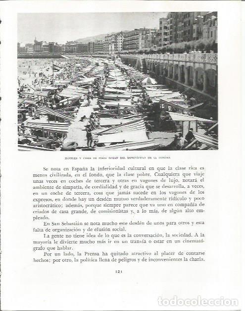 Otros art&iacute;culos de coleccionismo en papel: LAMINA 26536: La Concha de San Sebastian - Pio Baroja