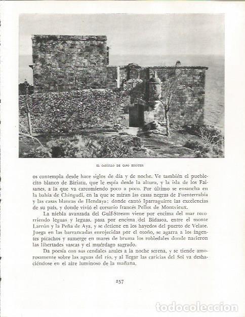 Otros art&iacute;culos de coleccionismo en papel: LAMINA 26602: Castillo de Cabo Higuer - Pio Baroja