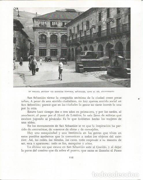 Sammelleidenschaft Andere Papierartikel: LAMINA 26531: Plaza en Vergara - Pio Baroja