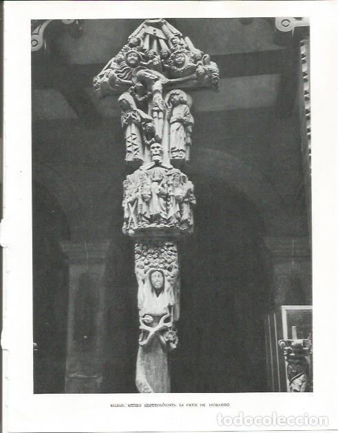 Otros art&iacute;culos de coleccionismo en papel: LAMINA 26582: Cruz de Durango en el Museo Arqueologico de Bilbao - Pio Baroja