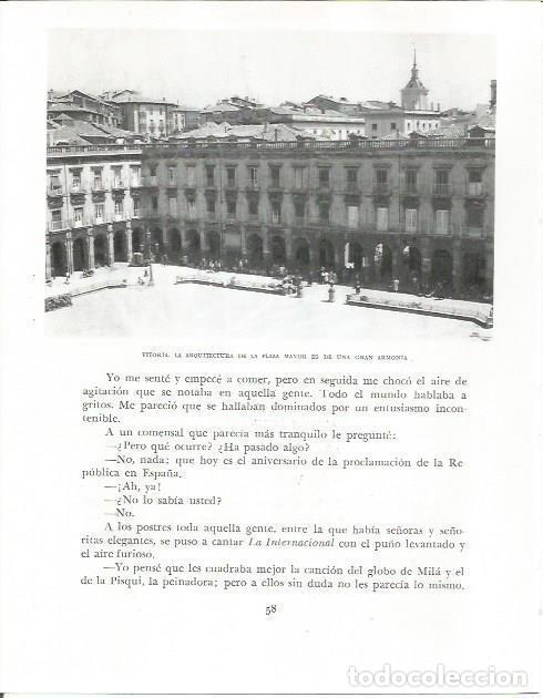 Otros art&iacute;culos de coleccionismo en papel: LAMINA 26504: Plaza Mayor de Vitoria - Pio Baroja