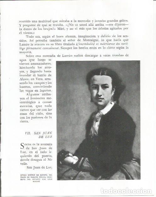 Otros art&iacute;culos de coleccionismo en papel: LAMINA 26673: Retrato de Madame Melida, por Bonnat - Pio Baroja