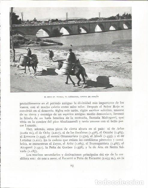 Otros art&iacute;culos de coleccionismo en papel: LAMINA 26489: El rio Ebro por Tudela - Pio Baroja