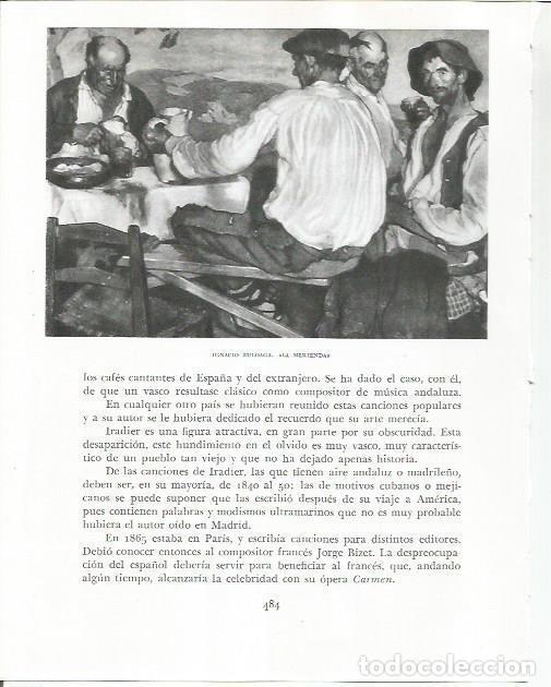 Otros art&iacute;culos de coleccionismo en papel: LAMINA 26702: La merienda, por Ignacio Zuloaga - Pio Baroja