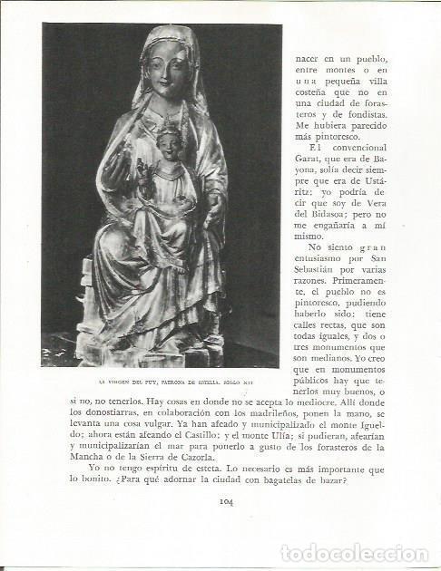 Otros art&iacute;culos de coleccionismo en papel: LAMINA 26527: Virgen del Put - Pio Baroja
