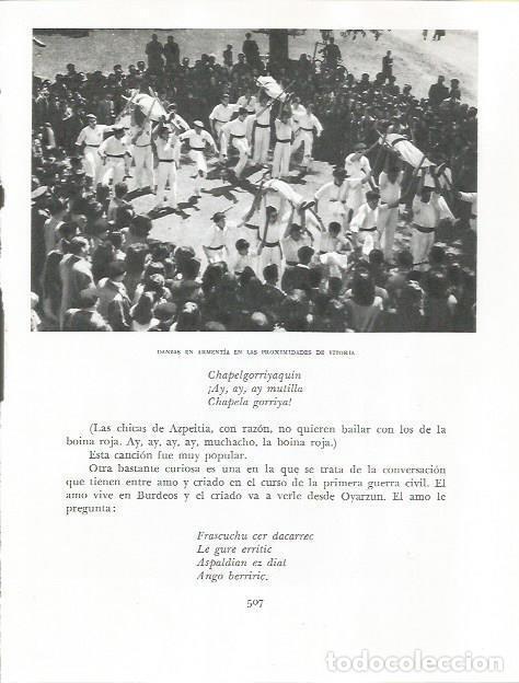 Otros art&iacute;culos de coleccionismo en papel: LAMINA 26714: Danzas en Armentia - Pio Baroja