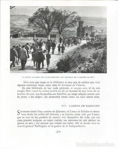 Otros art&iacute;culos de coleccionismo en papel: LAMINA 26626: Castillo de Javier - Pio Baroja