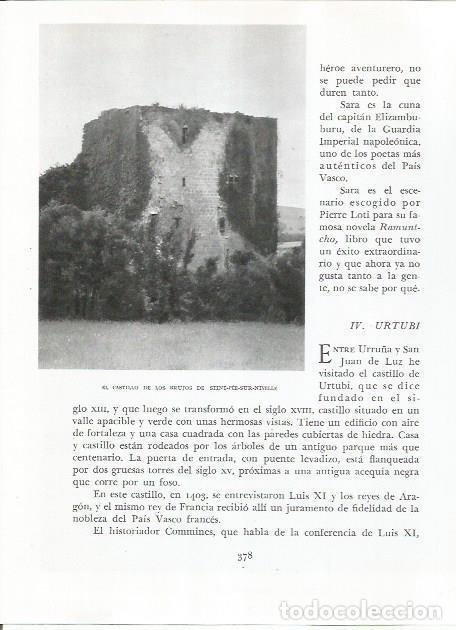 Otros art&iacute;culos de coleccionismo en papel: LAMINA 26659: Castillo de los Brujos en Stint-pee-sur-Nivelle - Pio Baroja