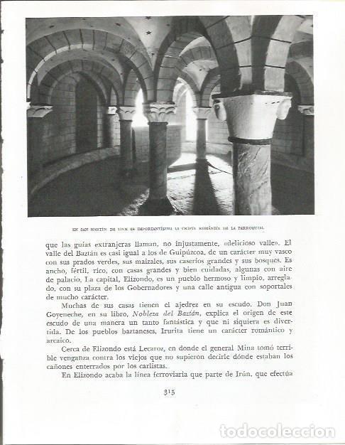 Otros art&iacute;culos de coleccionismo en papel: LAMINA 26629: Cripta en San Martin de Unix - Pio Baroja