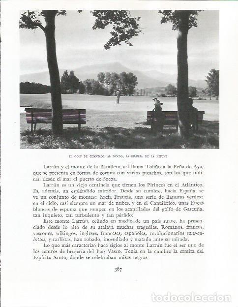 Otros art&iacute;culos de coleccionismo en papel: LAMINA 26665: Campo de golf en Chantaco - Pio Baroja