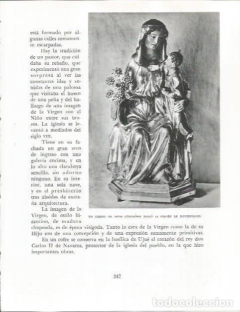 Otros art&iacute;culos de coleccionismo en papel: LAMINA 26645: Virgen de Roncesvalles - Pio Baroja