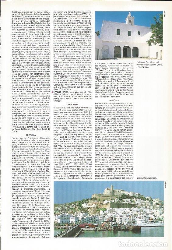 Otros art&iacute;culos de coleccionismo en papel: LAMINA LAROUSSE 70568: Iglesia de San Miguel en Ibiza - VVAA
