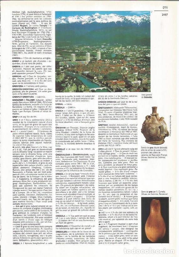 Sammelleidenschaft Andere Papierartikel: LAMINA LAROUSSE 70447: Vista de Grenoble, Francia - VVAA