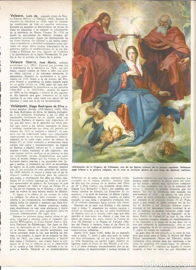 Otros art&iacute;culos de coleccionismo en papel: LAMINA MONITOR 0910: Coronacion de la Virgen, por Velazquez - Varios