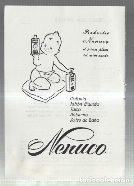 Otros art&iacute;culos de coleccionismo en papel: El Liceo: Lamina/pagina numerada 06: propaganda firma comercial NENUCO -