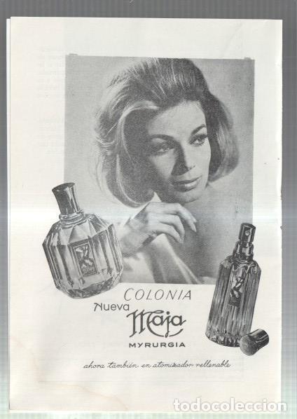 Otros art&iacute;culos de coleccionismo en papel: El Liceo: Lamina/pagina numerada 10: propaganda firma comercial COLONIA MYRURGIA NUEVA MAJA -