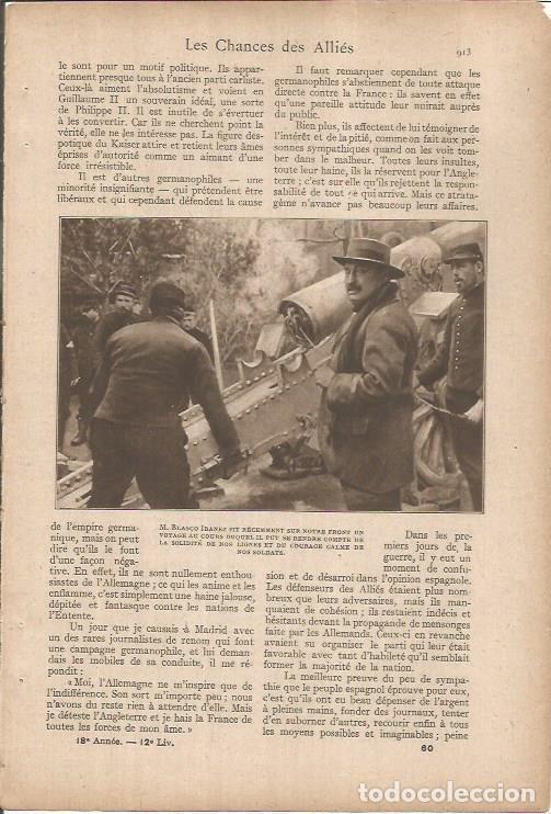 Otros art&iacute;culos de coleccionismo en papel: LAMINA 27283: Vicente Blasco Iba&ntilde;ez en el frente de Francia - VVAA