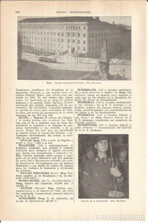Otros art&iacute;culos de coleccionismo en papel: LAMINA ESPASA 38028: Escuela Politecnica del Estado en Sofia, Bulgaria - Varios