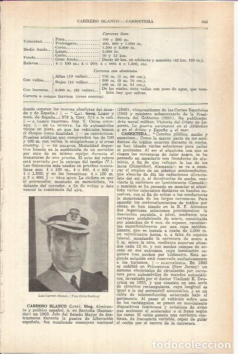 Otros art&iacute;culos de coleccionismo en papel: LAMINA ESPASA 38042: Luis Carrero Blanco - Varios