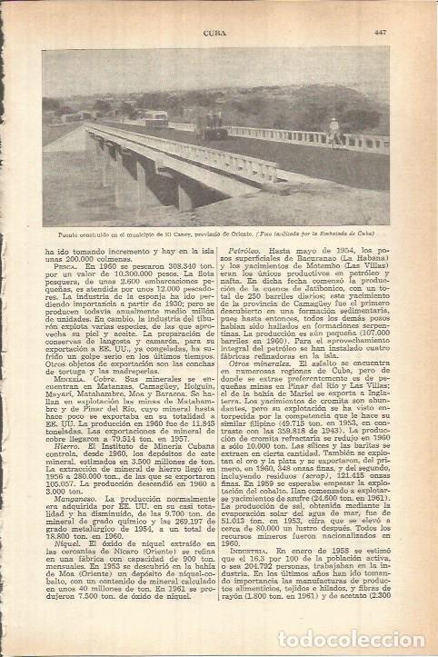 Otros art&iacute;culos de coleccionismo en papel: LAMINA ESPASA 38074: Puente en El Caney, Cuba - Varios