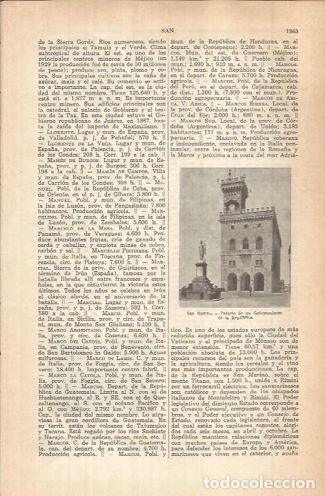 Otros art&iacute;culos de coleccionismo en papel: LAMINA ESPASA 37957: Palacio de los Gobernadores de la Republica de San Marino - Varios