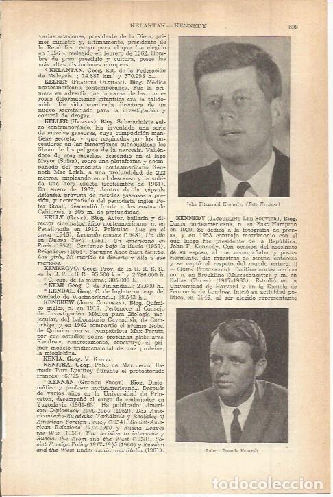 Otros art&iacute;culos de coleccionismo en papel: LAMINA ESPASA 38197: John F. Kennedy y Robert F. Kennedy - Varios