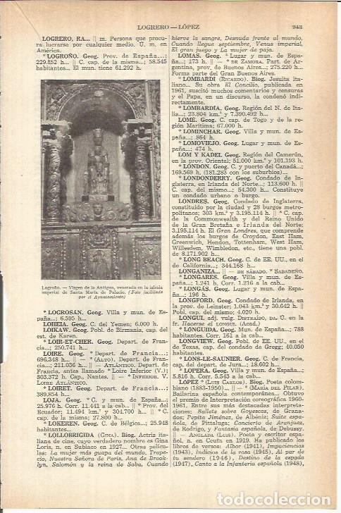 Otros art&iacute;culos de coleccionismo en papel: LAMINA ESPASA 38208: Virgen de la Antigua en Logro&ntilde;o - Varios
