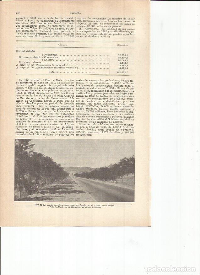 Otros art&iacute;culos de coleccionismo en papel: LAMINA ESPASA 38115: Carretera Lerma - Burgos - Varios