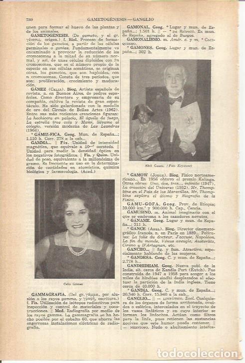Otros art&iacute;culos de coleccionismo en papel: LAMINA ESPASA 38156: Celia Gamez y Abel Gance - Varios