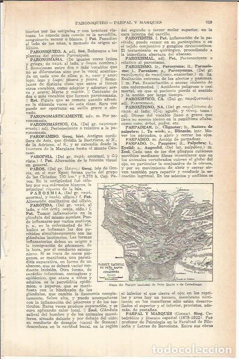 Otros art&iacute;culos de coleccionismo en papel: LAMINA ESPASA 37763: Mapa del Parque Nacional de Pe&ntilde;a Santa o Covadonga - Varios