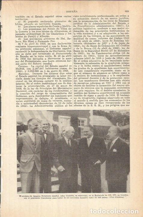 Otros art&iacute;culos de coleccionismo en papel: LAMINA ESPASA 38126: El ministro Castiella con el presidente Eisenhower - Varios