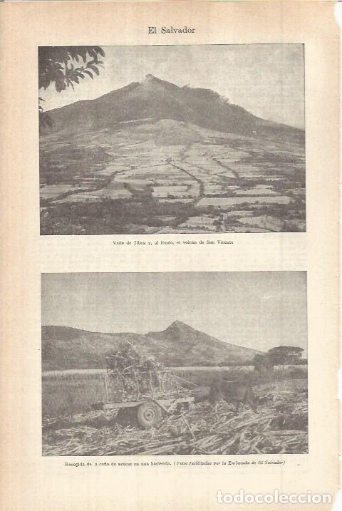 Otros art&iacute;culos de coleccionismo en papel: LAMINA ESPASA 38096: Valle de Jiboa en El Salvador - Varios