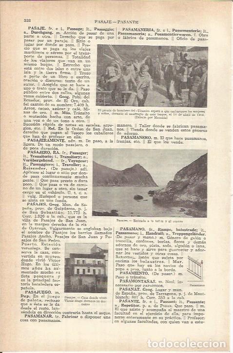Otros art&iacute;culos de coleccionismo en papel: LAMINA ESPASA 37766: Bahia de Pasajes, Guipuzcoa - Varios