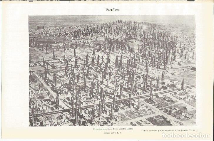 Otros art&iacute;culos de coleccionismo en papel: LAMINA ESPASA 37797: Campo de petroleo en Estados Unidos - Varios