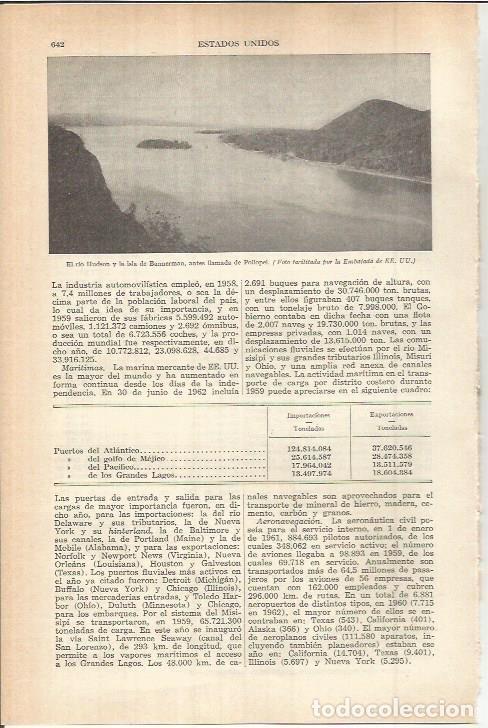 Otros art&iacute;culos de coleccionismo en papel: LAMINA ESPASA 38134: El rio Hudson y la isla de Bannerman, Estados Unidos - Varios