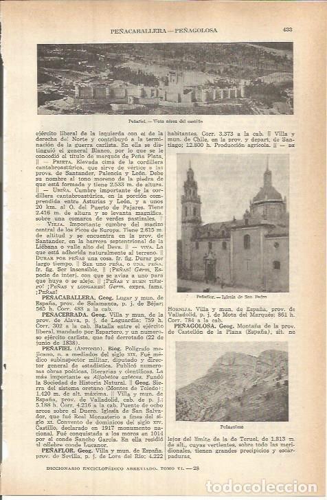 Otros art&iacute;culos de coleccionismo en papel: LAMINA ESPASA 37785: Castillo de Pe&ntilde;afiel - Varios
