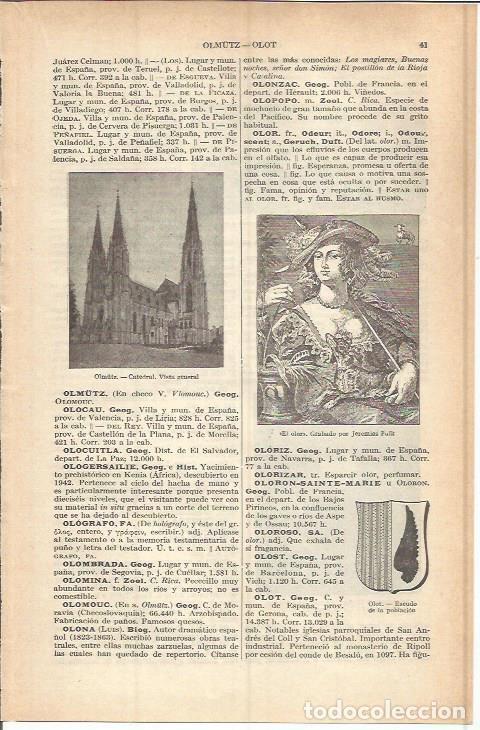 Otros art&iacute;culos de coleccionismo en papel: LAMINA ESPASA 37686: Catedral de Olmutz, Republica Checa - Varios