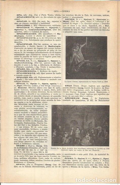 Otros art&iacute;culos de coleccionismo en papel: LAMINA ESPASA 37694: Representacion de la opera Tosca en Nueva York en 1953 - Varios