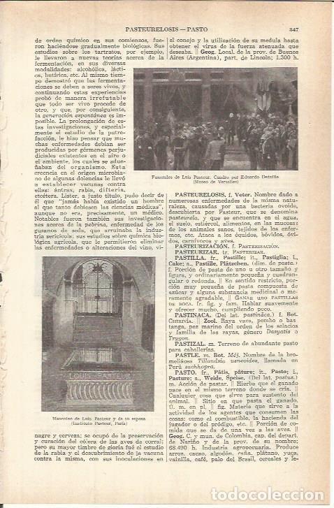 Otros art&iacute;culos de coleccionismo en papel: LAMINA ESPASA 37773: Funerales de Pasteur, por E. Detaille - Varios